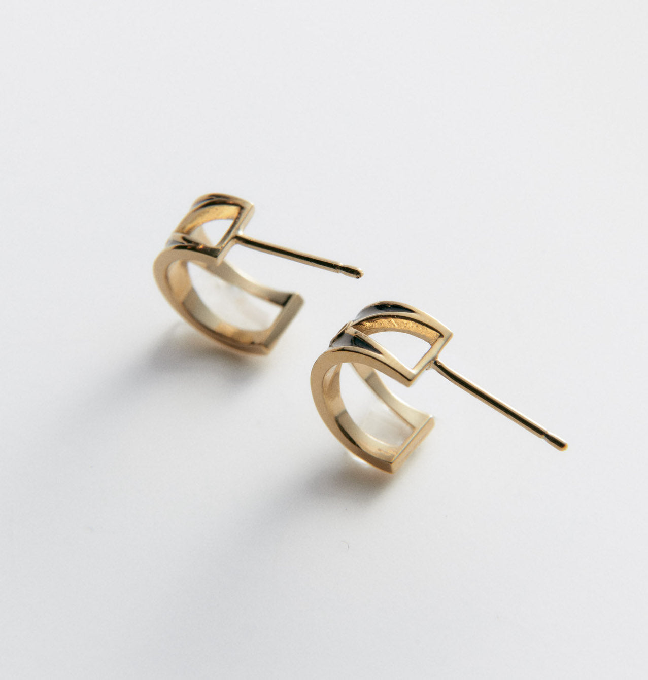 Celia Enamel Huggie Earring