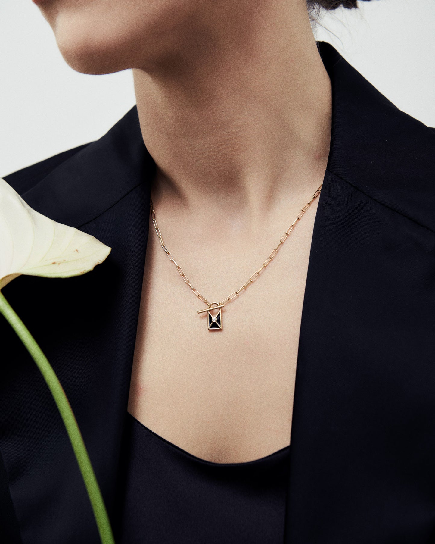 Gemma Padlock Pendant Necklace