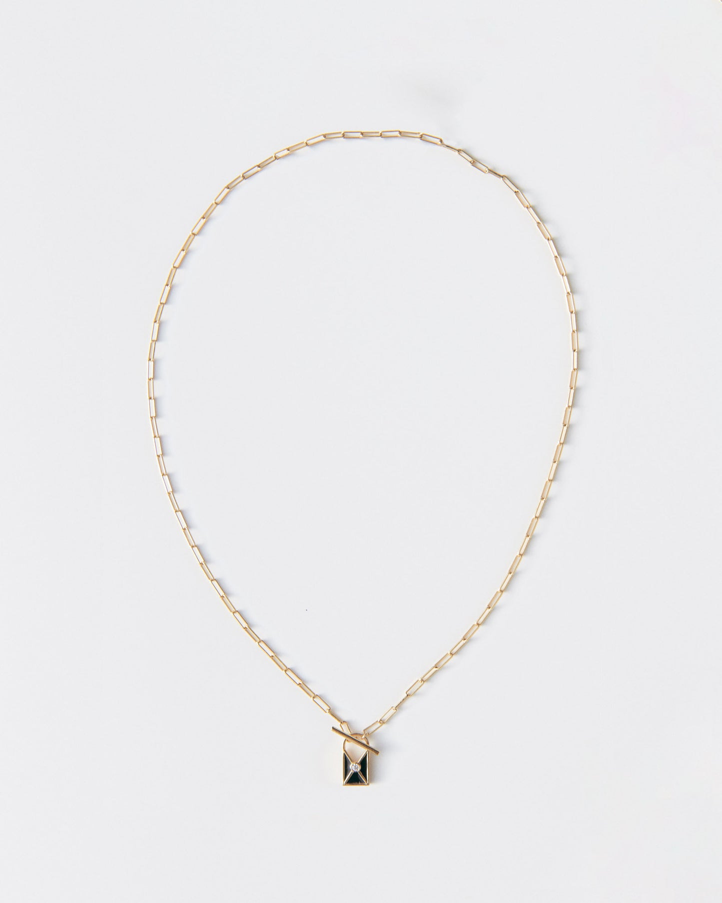 Gemma Padlock Pendant Necklace