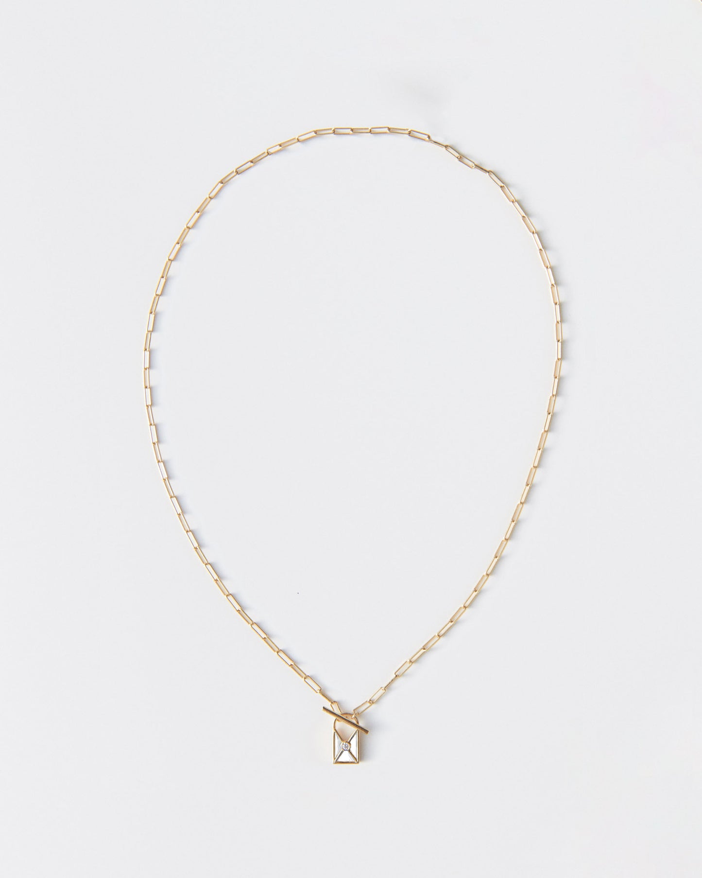Gemma Padlock Pendant Necklace